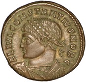 obverse of Constantine I RIC VII 316