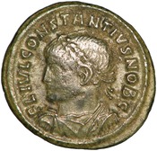 obverse of Constantine I RIC VII 312