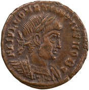 obverse of Constantine I RIC VII 592