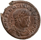 obverse of Constantine I RIC VII 454