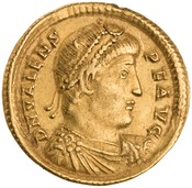 obverse of Valens RIC IX 13B