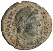 obverse of Valens RIC IX 12B