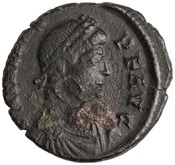 obverse of Valens RIC IX 9C