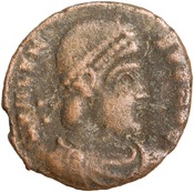 obverse of Valens RIC IX 21B