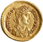 obverse of Theodosius I RIC IX 71B