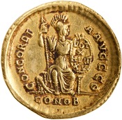 reverse of Theodosius I RIC IX 71B