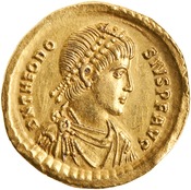 obverse of Theodosius I RIC IX 71A