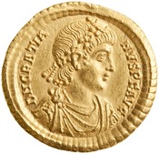 obverse of Theodosius I RIC IX 44A