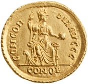 reverse of Theodosius I RIC IX 44A