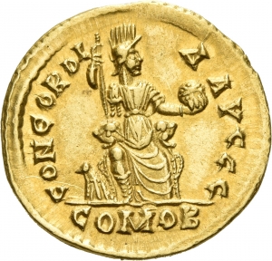 reverse of Theodosius I RIC IX 64D