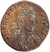 obverse of Arcadius RIC X 60