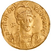 obverse of Arcadius RIC X 8
