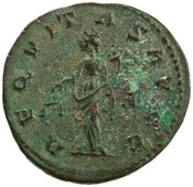 reverse of Carus RIC V 8