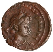 obverse of Theodosius I RIC IX 20A