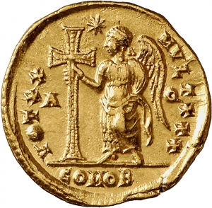 reverse of Theodosius II RIC X 1808