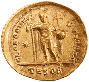 reverse of Theodosius II RIC X 363