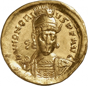 obverse of Theodosius II RIC X 350