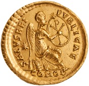 reverse of Theodosius II RIC X 205