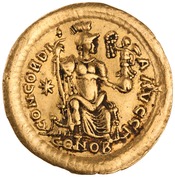 reverse of Theodosius II RIC X 201