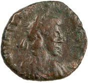 obverse of Valentinian III RIC X 2123