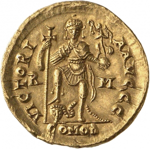 reverse of Valentinian III RIC X 2005