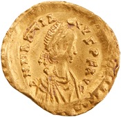 obverse of Marcian RIC X 520