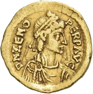 obverse of Zeno RIC X 916
