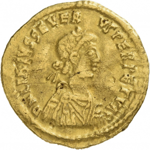 obverse of Libius Severus RIC X 2724