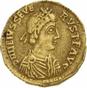 obverse of Libius Severus RIC X 2702
