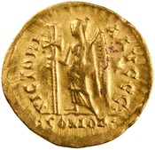 reverse of Romulus Augustulus RIC X 3417