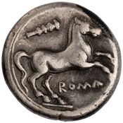 reverse of Roman Republic RRC 27/1