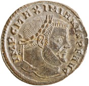 obverse of Maxentius RIC VI 84B