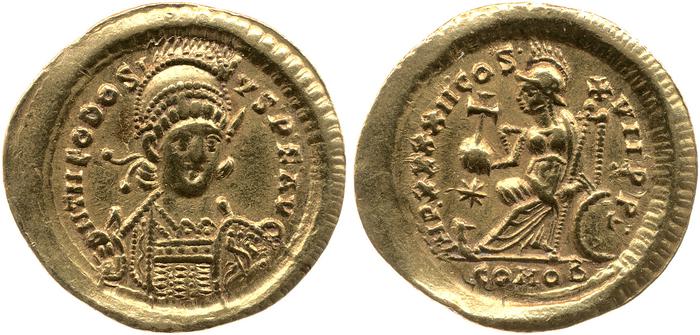 obverse of Theodosius II RIC X 293