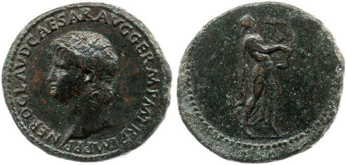 obverse of Nero RIC I² 75