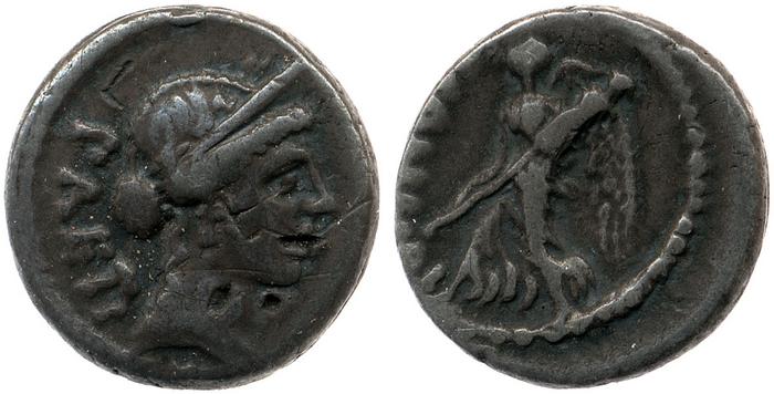 reverse of Roman Republic RRC 465/6