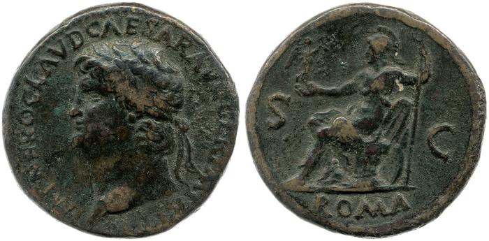 obverse of Nero RIC I² 334