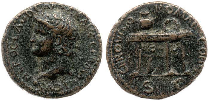 obverse of Nero RIC I² 428