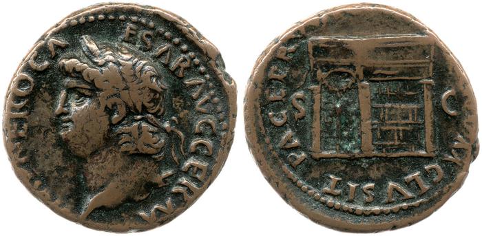 obverse of Nero RIC I² 350