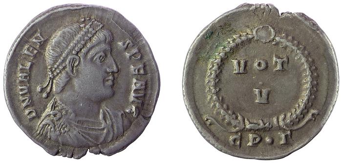 obverse of Valens RIC IX 13B