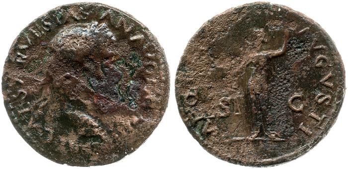 obverse of Vespasian RIC II 1162