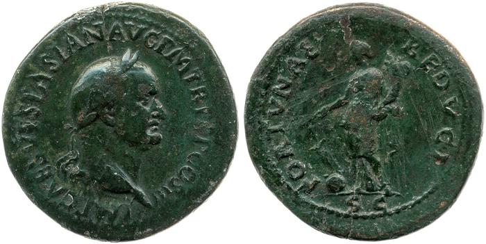 obverse of Vespasian RIC II 157