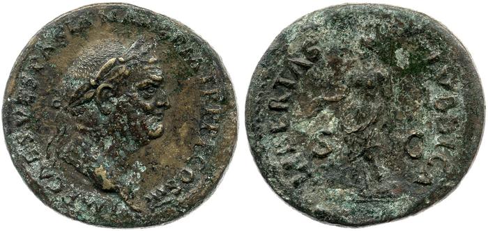 obverse of Vespasian RIC II 173