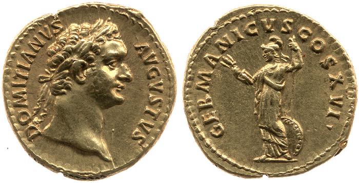 reverse of Domitian RIC II 745