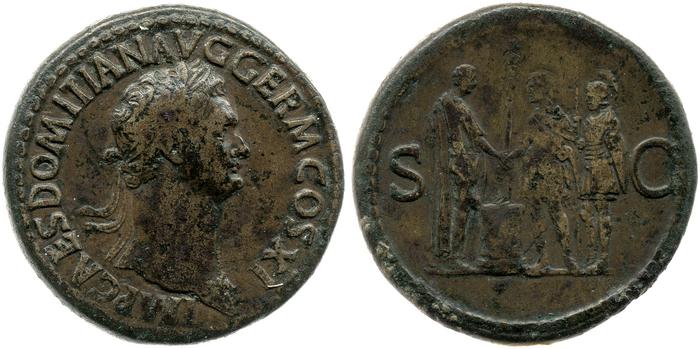 reverse of Domitian RIC II 282