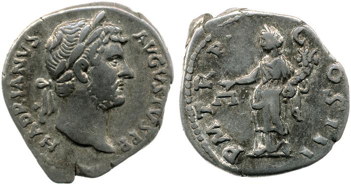 obverse of Hadrian RIC II 3101-3105