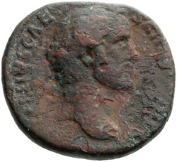 obverse of Hadrian RIC II 2745