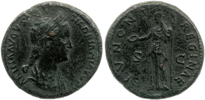 obverse of Hadrian RIC II 2555