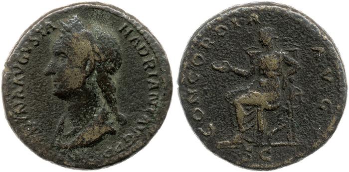 obverse of Hadrian RIC II 2519