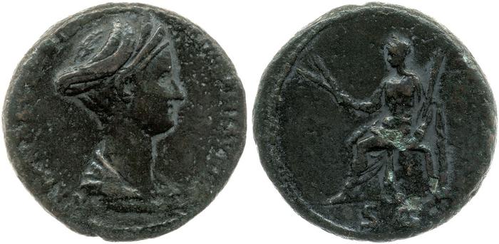 reverse of Hadrian RIC II 2494