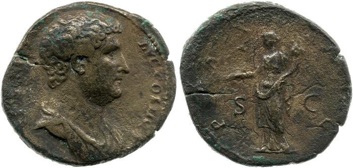 obverse of Hadrian RIC II 2166-2167